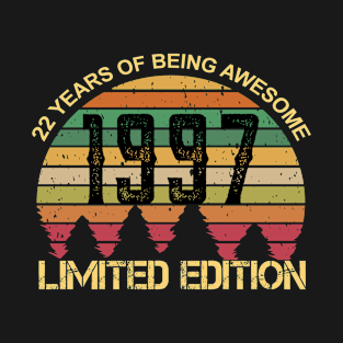 22 Years Of Being Awesome Limited Edition 22nd Birthday Gift T-Shirt