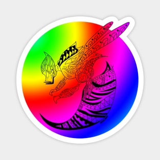 rainbow lgbt queen bee ecopop Magnet