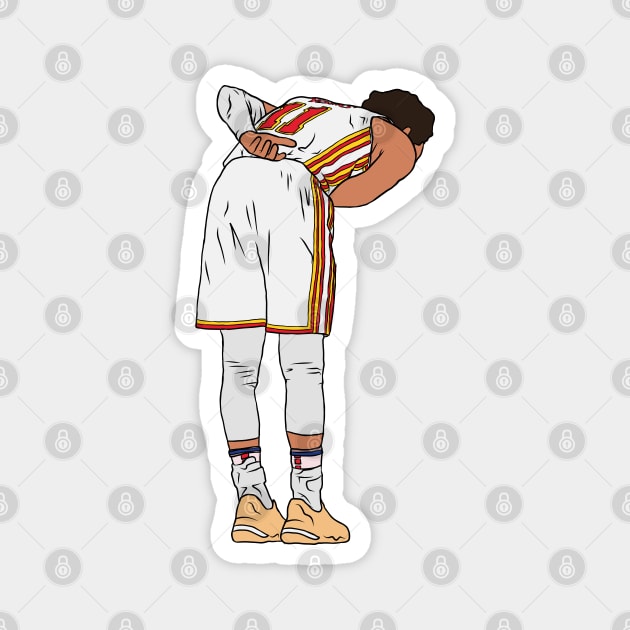 Trae Young Takes a Bow Magnet by rattraptees