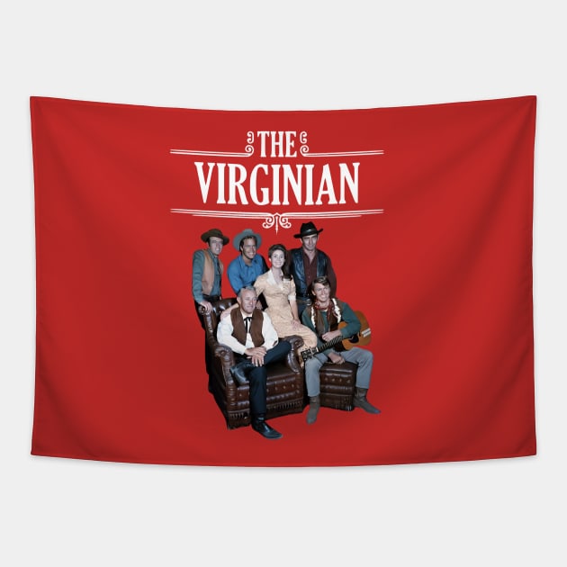 The Virginian - Group - 60s Tv Western Tapestry by wildzerouk