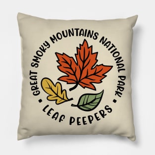 Great Smoky Mountains National Park Leaf Peeper Fall Autumn Cute Funny Pillow