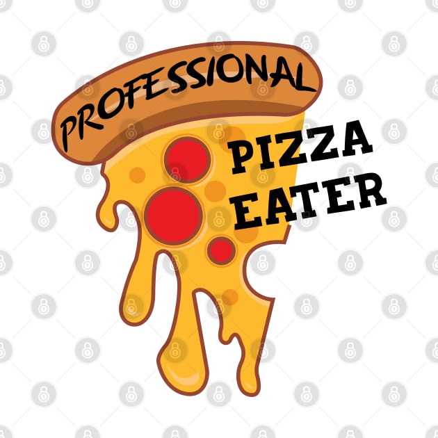 Professional pizza eater by archila