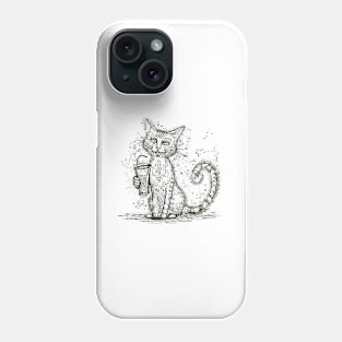 Funny Alcohol Cat Phone Case