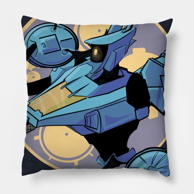 whirlybird Pillow by inkpocket