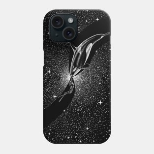 Starry Orca and diver Phone Case