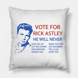 Vote for Rick Astley Pillow