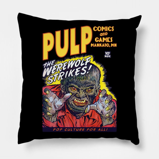 Werewolf PULP Pillow by PULP Comics and Games