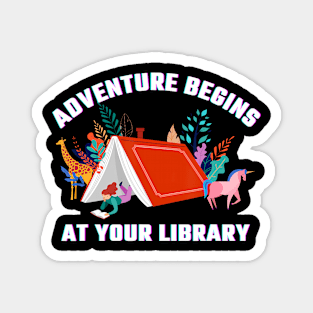 Adventure Begins At Your Library Summer Reading 2024 Magnet