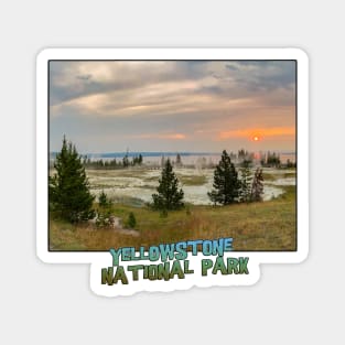 Yellowstone National Park - West Thumb Geyser Trail Magnet