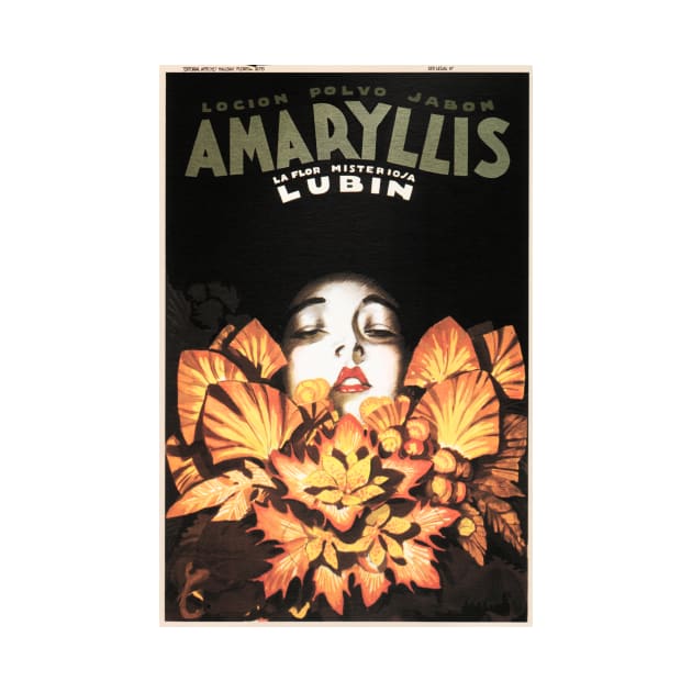 AMARYLLIS LUBIN Flower Lady Soap Vintage Cosmetics Advertisement by Achille Mauzan by vintageposters