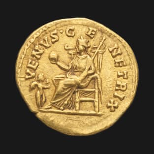 Venus Genetrix and Cupid Gold Aureus coin T-Shirt