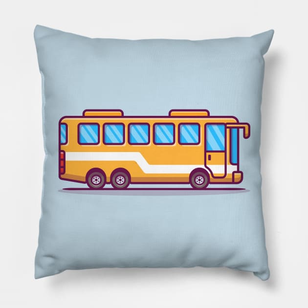 Bus Cartoon Pillow by Catalyst Labs