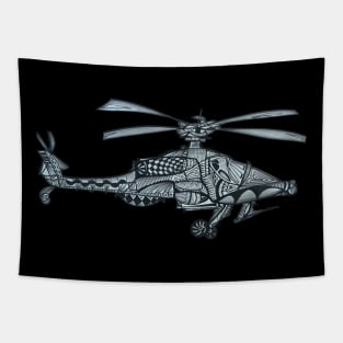 Apache Helicopter Tapestry