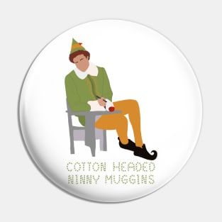 Christmas Elf Ninny Muggins Pin