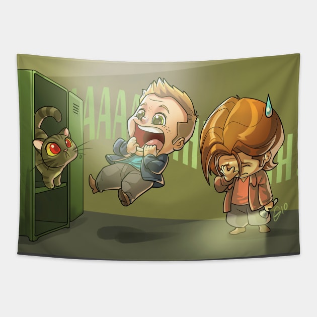 Scared Dean Tapestry by GioGui