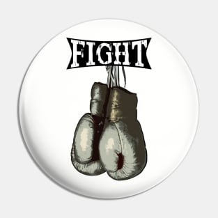 Vintage Boxing Gloves - Fight Pin