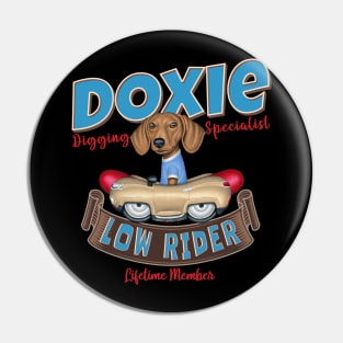 Buster Dachshund Low Rider Pin