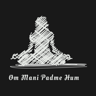 Meditation Sanskrit Buddhist Mantra Om Mani Padme Hum T-Shirt