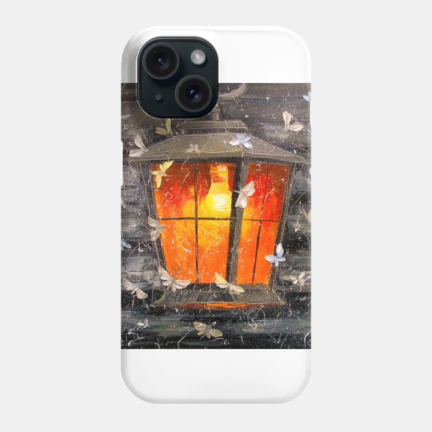 Night lantern and butterfly Phone Case by OLHADARCHUKART