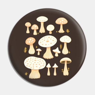 Mushroom Pattern Pin