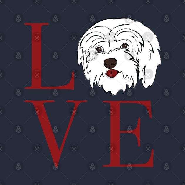 Maltese Love by The Wagging Willow