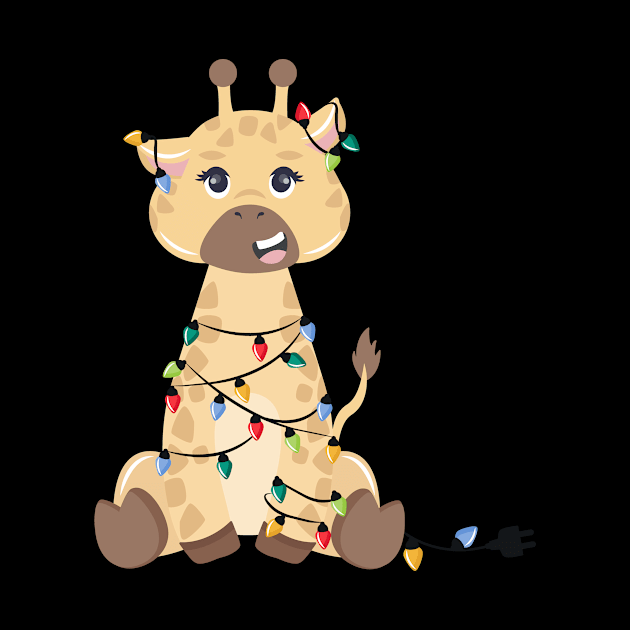 Christmas Giraffe by SybaDesign