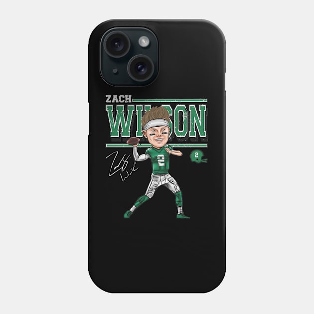 Zach Wilson New York J Cartoon Phone Case by MASTER_SHAOLIN