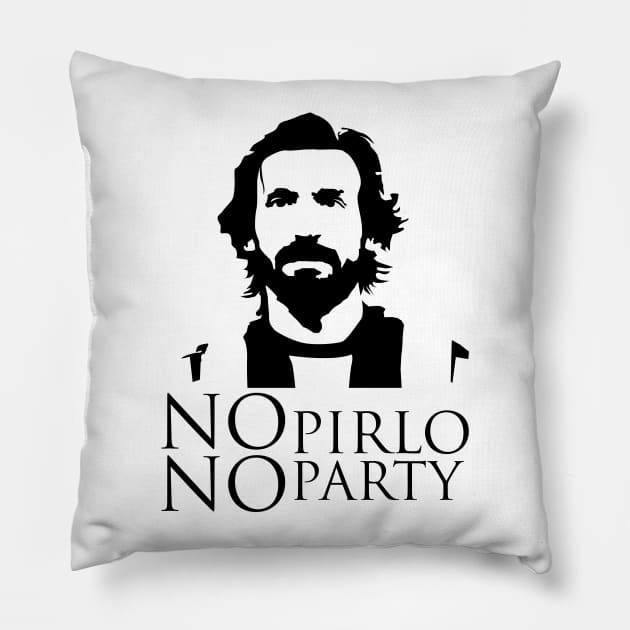 NO Pirlo NO Party Pillow by santymartinez8