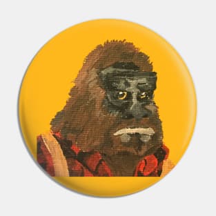 Sasquatch Joins the Union or Frasiersquatch Pin