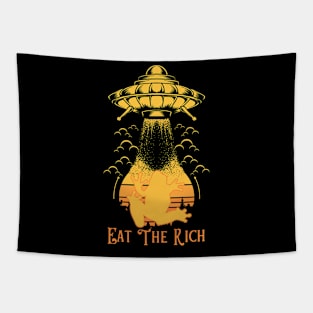 Eat The Rich Frog Tapestry