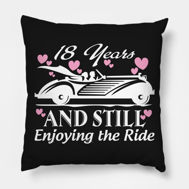 Anniversary Gift 18 years Wedding Marriage Pillow by rigobertoterry