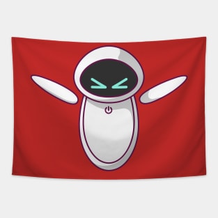 Assistant Robot Cute Angry Expression Tapestry