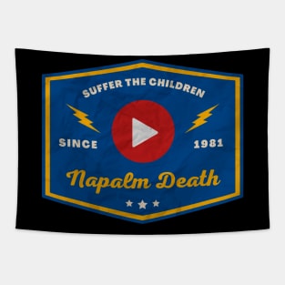 Napalm Death // Play Button Tapestry