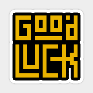 GOOD LUCK WITH KUFI SQUARE STYLE Magnet