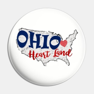 Ohio Heart Land - Love Ohio Pin