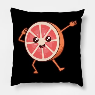 Kawaii Cartoon Grapefruit Pillow