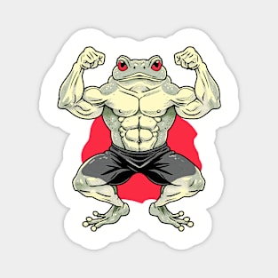 Frog athlete Magnet