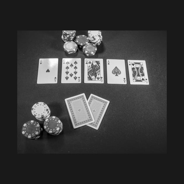 Top down view of Texas Holdem poker by yackers1