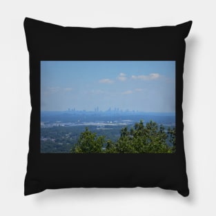 Atlanta Skyline from Kennesaw Mountain Pillow