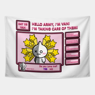 BT21- VAN Game Style Tapestry