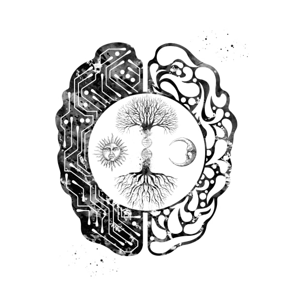 Tree of Life and brain by erzebeth