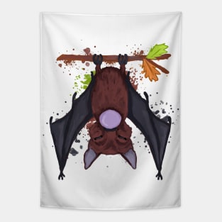 Bat and bubble gum Tapestry