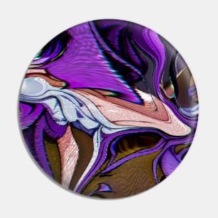 Marble Abstract Art Pin