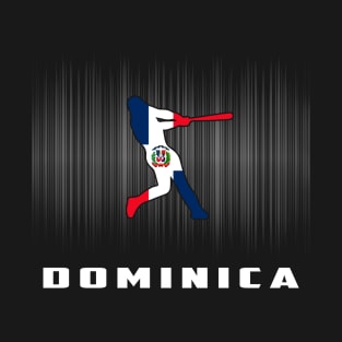 Dominica Retro Baseball Design I Love Dominican Men Women T-Shirt