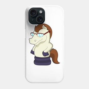 Chess piece Knight as Horse with Sunglasses Phone Case