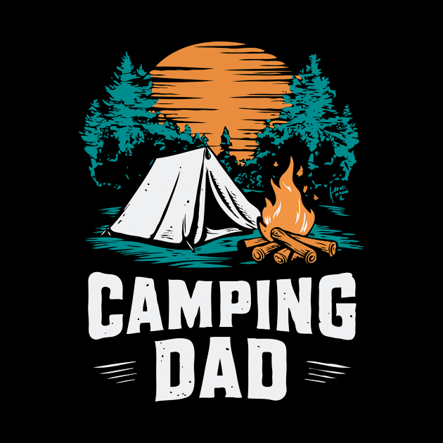 Camping Dad. Funny Camping by Chrislkf