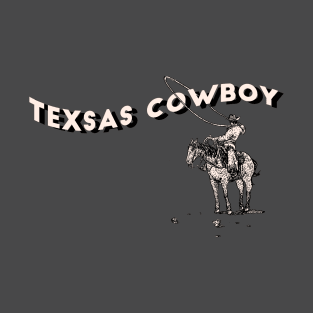 Roping the World ,Cowboy on horse 4 T-Shirt