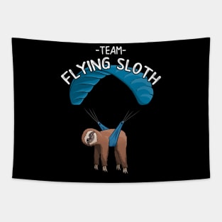 Team Flying Sloth Skydiving Paraglider Tapestry