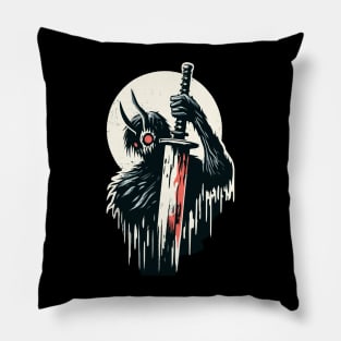 Dark warrior - original character Pillow