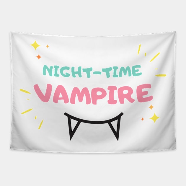Night-Time Vampire Tapestry by nathalieaynie